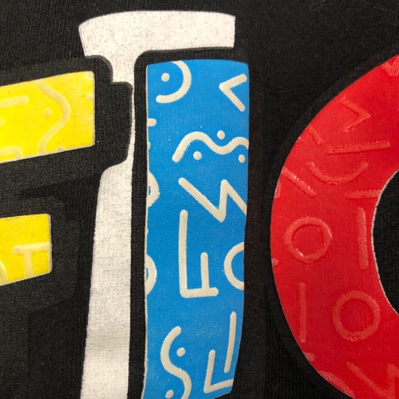 Reason Brand Graphic T-Shirt Fight For Your Right Bold Bright Colorful 90s Style - Picture 3 of 5